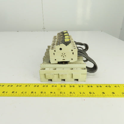 Wohner AES 3x38 Siemens Busbar Mounted Fuse Holders 1 to 10A 600V