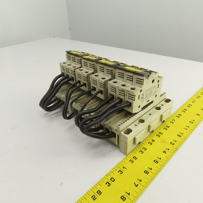 Wohner AES 3x38 Siemens Busbar Mounted Fuse Holders 1 to 10A 600V
