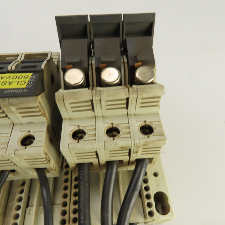 Wohner AES 3x38 Siemens Busbar Mounted Fuse Holders 1 to 10A 600V