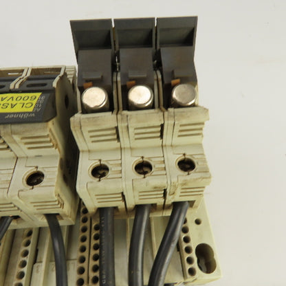 Wohner AES 3x38 Siemens Busbar Mounted Fuse Holders 1 to 10A 600V