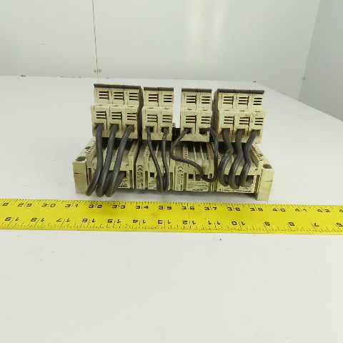 Wohner AES 3x38 Siemens Busbar Mounted Fuse Holders 1 to 10A 600V