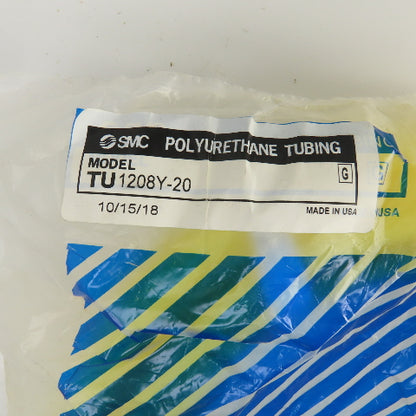 SMC TU1208Y-20 Polyurethane Tubing 20m OAL 8mm ID x 12mm OD