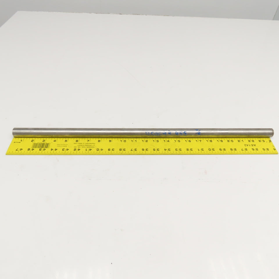 7/8" Diameter 455 Stainless Steel Non Heat Treated Round Bar Stock 23-1/2"