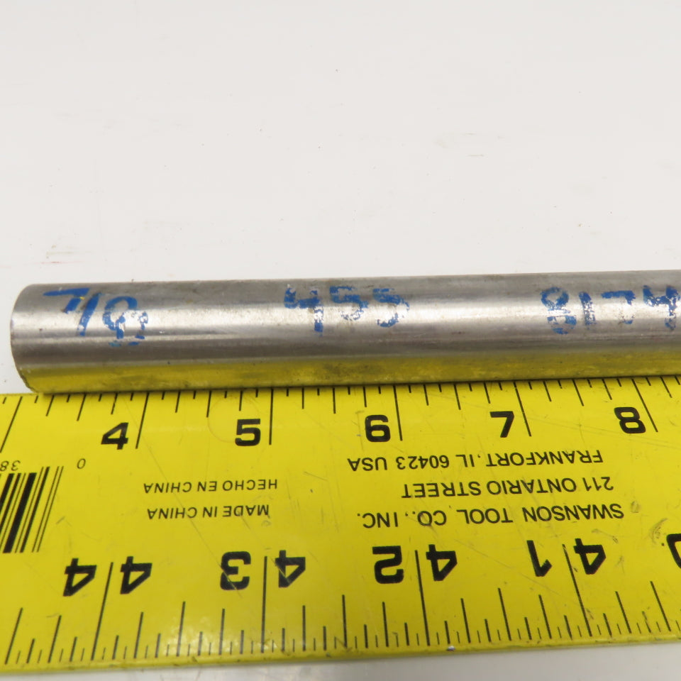7/8" Diameter 455 Stainless Steel Non Heat Treated Round Bar Stock 18"