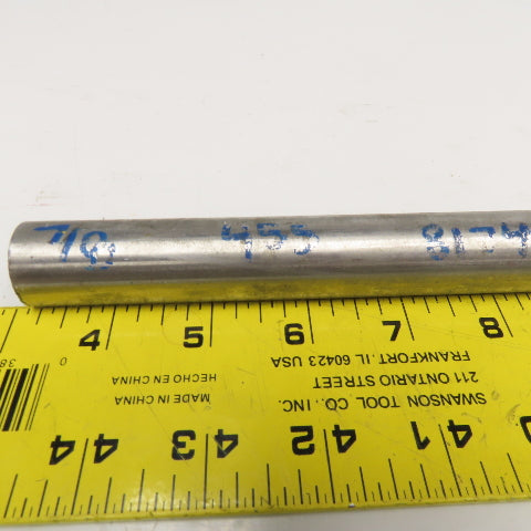 7/8" Diameter 455 Stainless Steel Non Heat Treated Round Bar Stock 18"