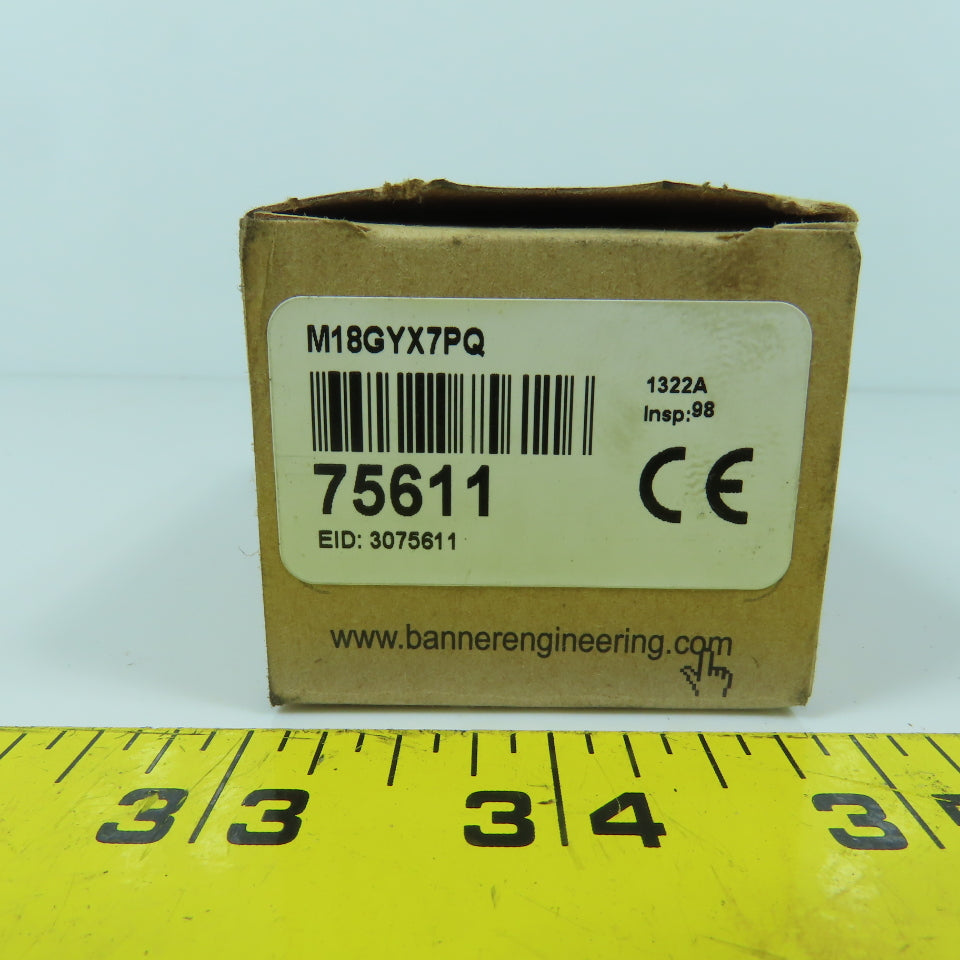 Banner M18GYX7PQ 2-Color Sensor Indicator Light Threaded Barrel