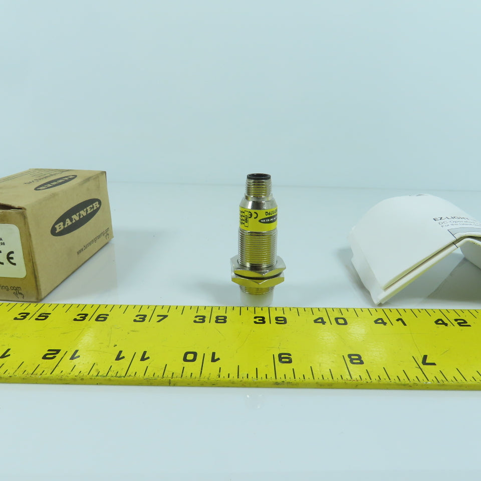Banner M18GYX7PQ 2-Color Sensor Indicator Light Threaded Barrel
