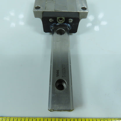 THK GIG03477 340mm OAL Linear Slide Rail W/2 Carriages 77 x 63 x 30mm H