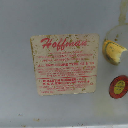Hoffman 16x14x6" Electrical Enclosure Hinged Box W/Back Plate Type 12,13