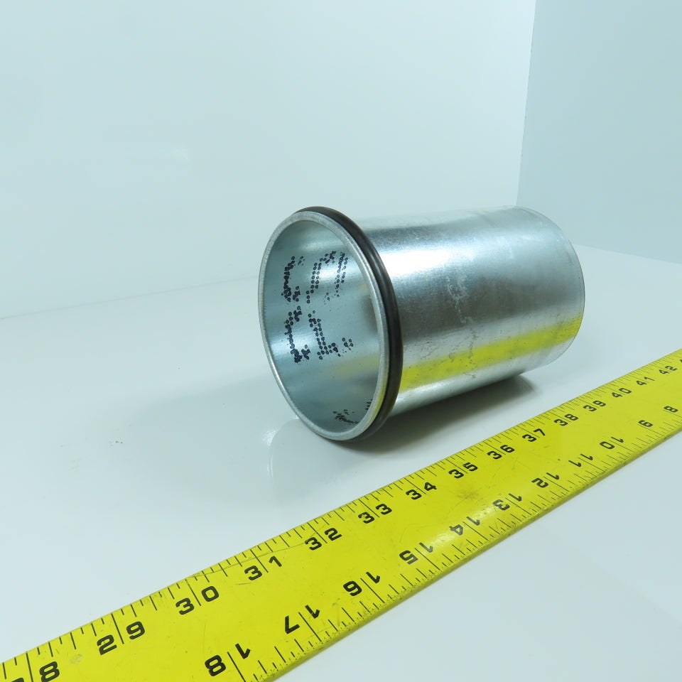 4" Quick Clamp Rolled Edge Galvanized Steel Duct Pipe 5-3/4" OAL