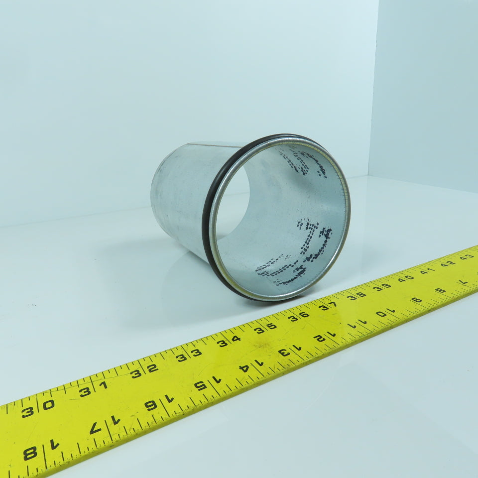 4" Quick Clamp Rolled Edge Galvanized Steel Duct Pipe 5-3/4" OAL