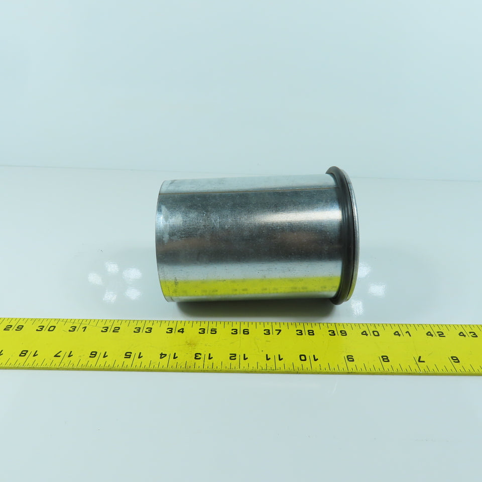 4" Quick Clamp Rolled Edge Galvanized Steel Duct Pipe 5-3/4" OAL
