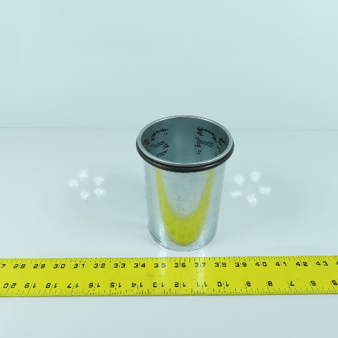 4" Quick Clamp Rolled Edge Galvanized Steel Duct Pipe 5-3/4" OAL
