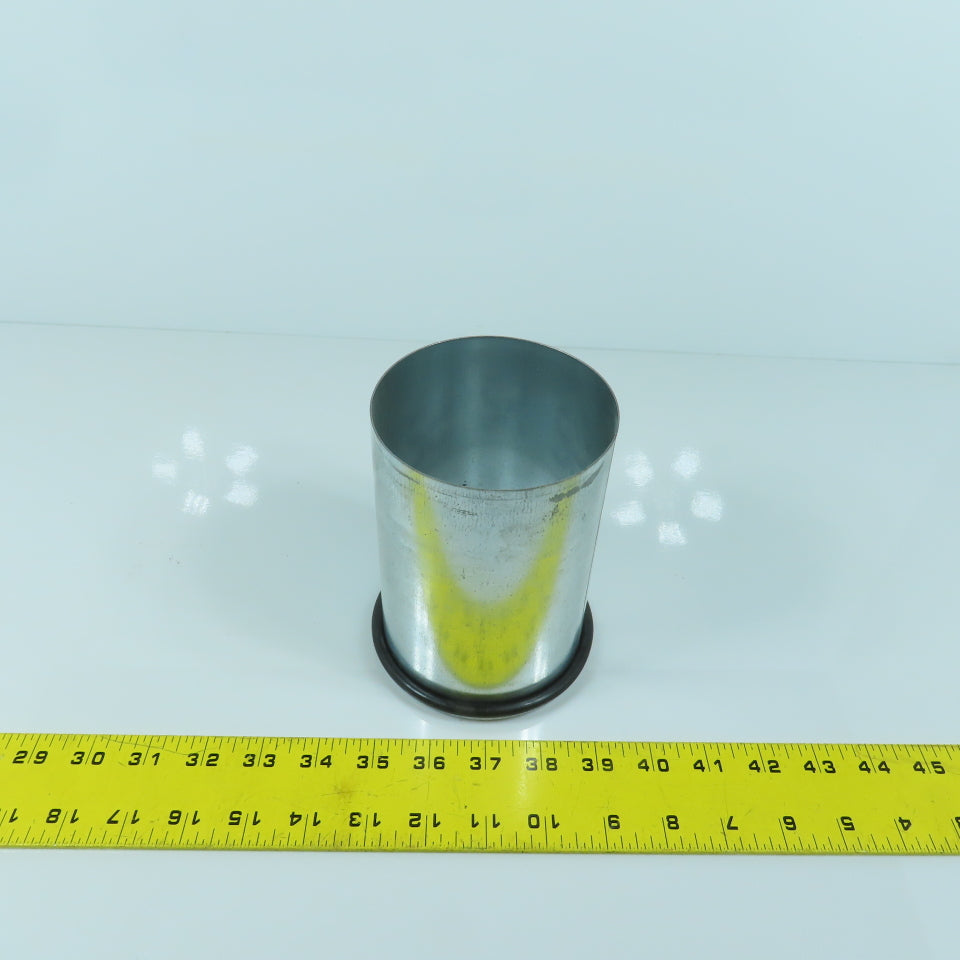 4" Quick Clamp Rolled Edge Galvanized Steel Duct Pipe 5-3/4" OAL