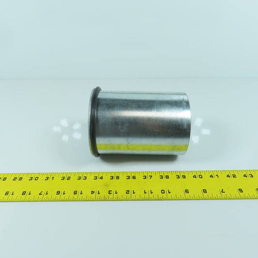 4" Quick Clamp Rolled Edge Galvanized Steel Duct Pipe 5-3/4" OAL