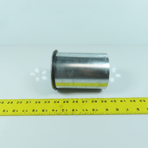4" Quick Clamp Rolled Edge Galvanized Steel Duct Pipe 5-3/4" OAL