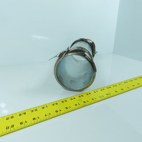 4" Quick Clamp Rolled Edge Galvanized Steel Duct Pipe Coupling 11-1/2" OAL