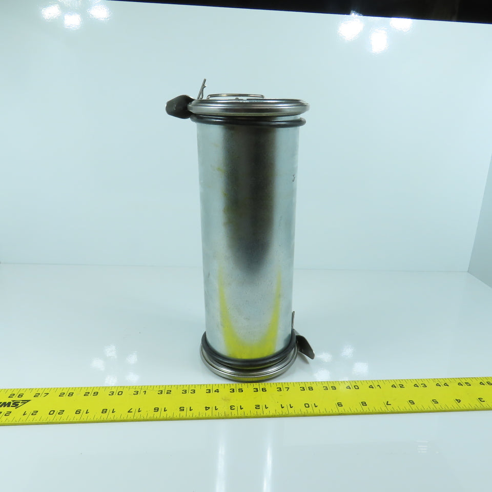 4" Quick Clamp Rolled Edge Galvanized Steel Duct Pipe Coupling 11-1/2" OAL