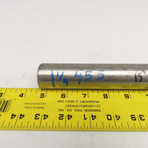1-1/4" Diameter 455 Stainless Steel Non Heat Treated Round Bar Stock 15"