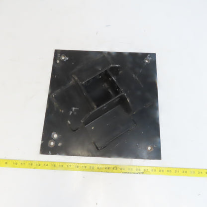 Custom Vertical Mount Floor Plate For 3-1/2x3-1/2" Extrusion Profile 80/20 Style