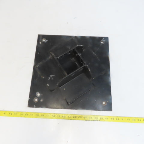 Custom Vertical Mount Floor Plate For 3-1/2x3-1/2" Extrusion Profile 80/20 Style