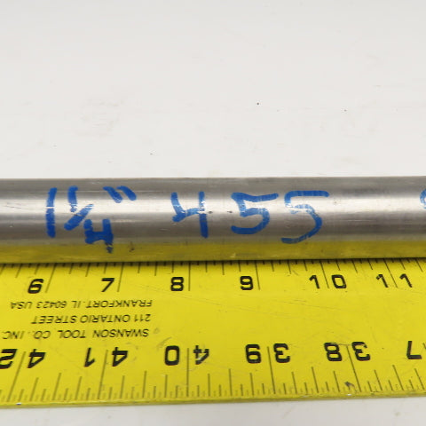 1-1/4" Diameter 455 Stainless Steel Non Heat Treated Round Bar Stock 20"
