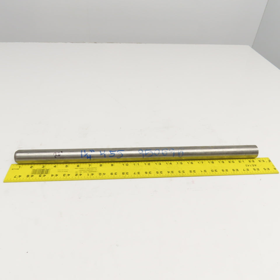 1-1/4" Diameter 455 Stainless Steel Non Heat Treated Round Bar Stock 20"