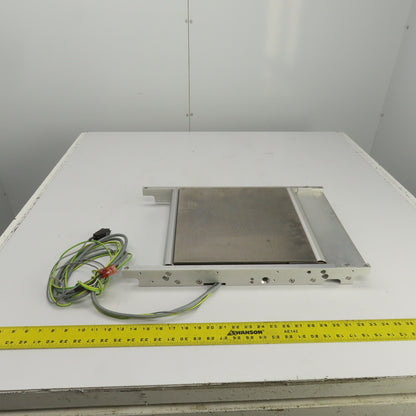 Berger RDM545/100LTA Custom 13" x 12-3/4" Horizontal Actuator Slide Roller Plate
