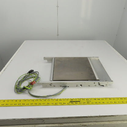 Berger RDM545/100LTA Custom 13" x 12-3/4" Horizontal Actuator Slide Roller Plate