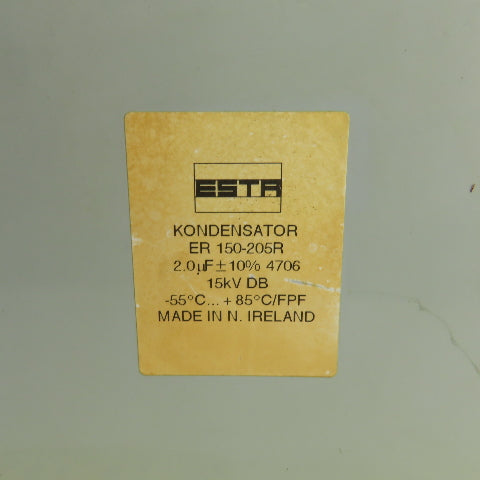 ESTR ER 150-205R 2.0uF+10% Capacitor 15kV