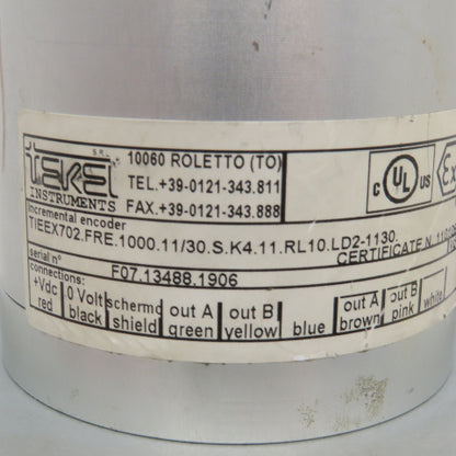 Tekel TIEEX702.FRE.1000.11/30.S.K4.11.RL10.LD2-1130 Incremental Encoder 11/30VDC