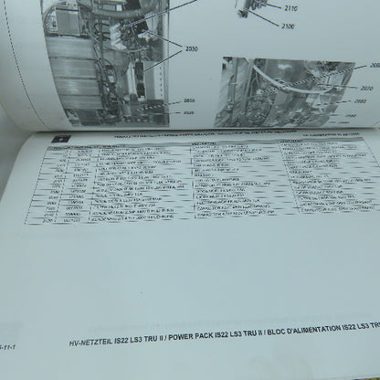 Huttinger Trumpf IS 22/13560 LS3 Spare Parts Catalogue