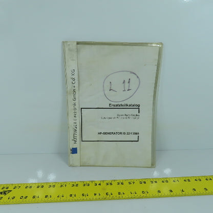 Huttinger Trumpf IS 22/13560 LS3 Spare Parts Catalogue