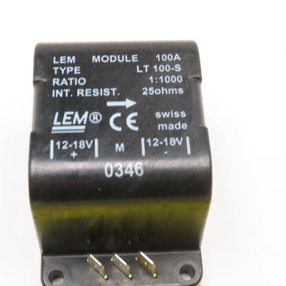 LEM LT 100-S 100A Closed Loop Hall Effect Current Transducer