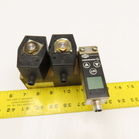 Norgren 9521663381102400 Solenoid Valve Controller 33D Pressure Switch 24V