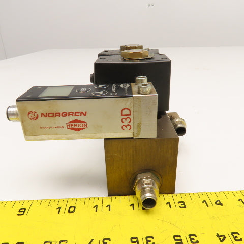 Norgren 9521663381102400 Solenoid Valve Controller 33D Pressure Switch 24V