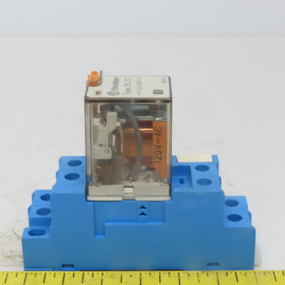 FINDER TYPE 56.32 Relay w/Din Rail Mount Socket 250V 12A