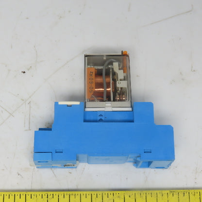 FINDER TYPE 56.32 Relay w/Din Rail Mount Socket 250V 12A