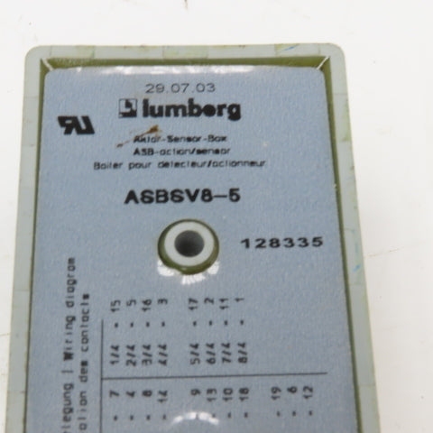 Lumburg ASBSV8-5 M12 Actuator Sensor Distribution Box W/ Splitters 8 Port LED