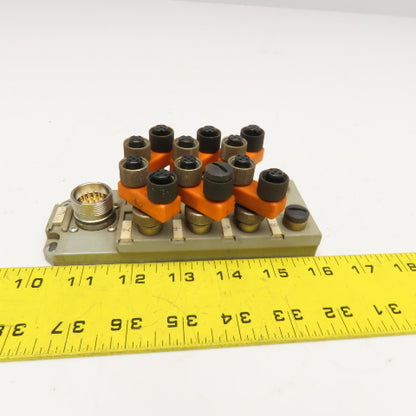 Lumburg ASBSV8-5 M12 Actuator Sensor Distribution Box W/ Splitters 8 Port LED