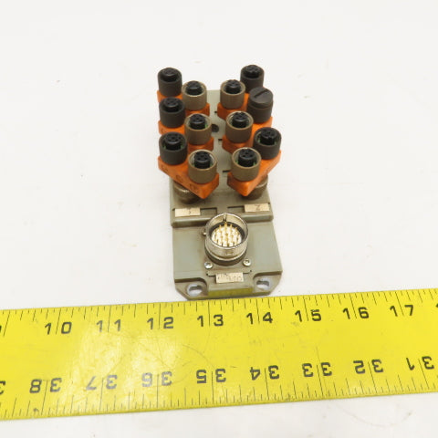 Lumburg ASBSV8-5 M12 Actuator Sensor Distribution Box W/ Splitters 8 Port LED