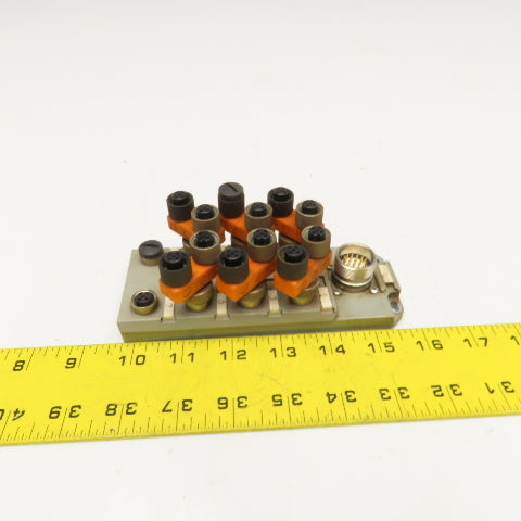 Lumburg ASBSV8-5 M12 Actuator Sensor Distribution Box W/ Splitters 8 Port LED