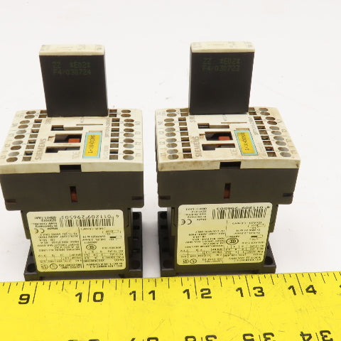 Siemens 3RT1016-2BB41 600V 20A 3Ph 7.5Hp Contactor Motor Starter Lot Of 2