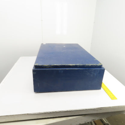 36" x 24-3/4" x 9" Aluminum Electrical Enclosure W/Backplate & Screw-On Top