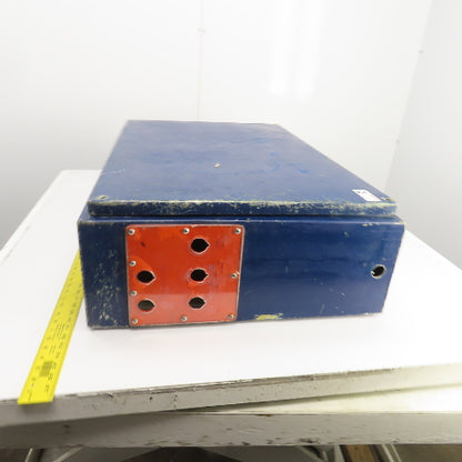 36" x 24-3/4" x 9" Aluminum Electrical Enclosure W/Backplate & Screw-On Top