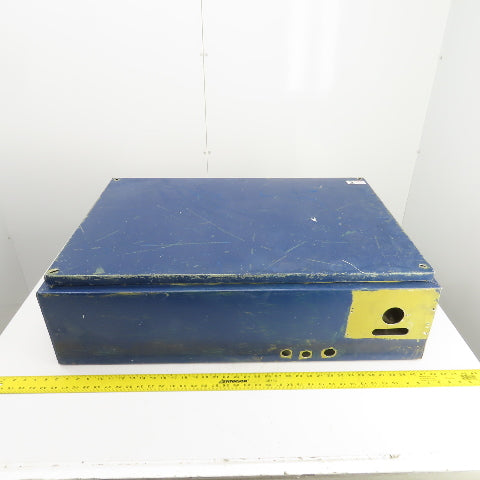 36" x 24-3/4" x 9" Aluminum Electrical Enclosure W/Backplate & Screw-On Top