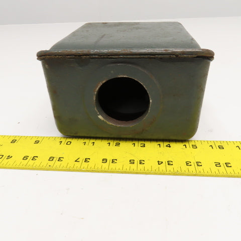 6" x 7-1/2" 2 Piece Cast Iron Motor Terminal Box 2-3/8" Thru 2" Terminal Port