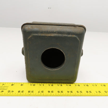 6" x 7-1/2" 2 Piece Cast Iron Motor Terminal Box 2-3/8" Thru 2" Terminal Port