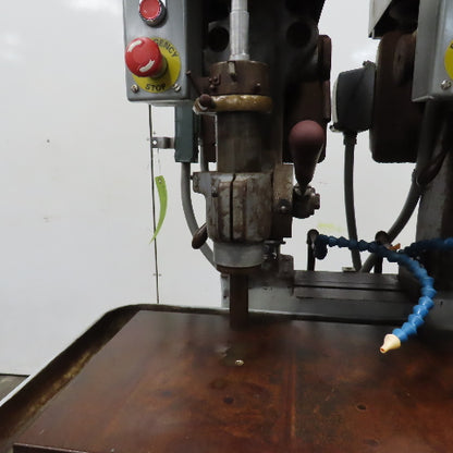 Avey Model 1 4 Spindle Gang Drill Press 2-1/2" Stroke 55 x 12" Table MT1 3PH