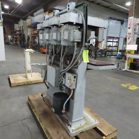 Avey Model 1 4 Spindle Gang Drill Press 2-1/2" Stroke 55 x 12" Table MT1 3PH